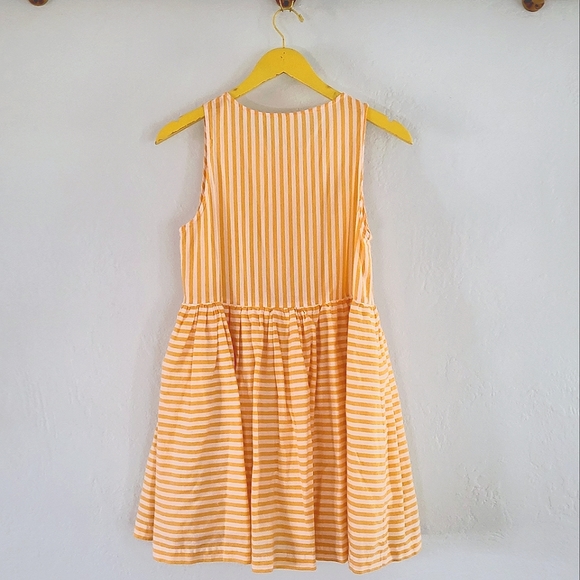 Samantha Pleet Sunbeam Dress, Yellow and White Striped Sun Dress, XS - Picture 2 of 6